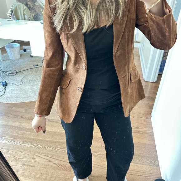 Leather Suede Blazer/Jacket - Picture 7 of 8